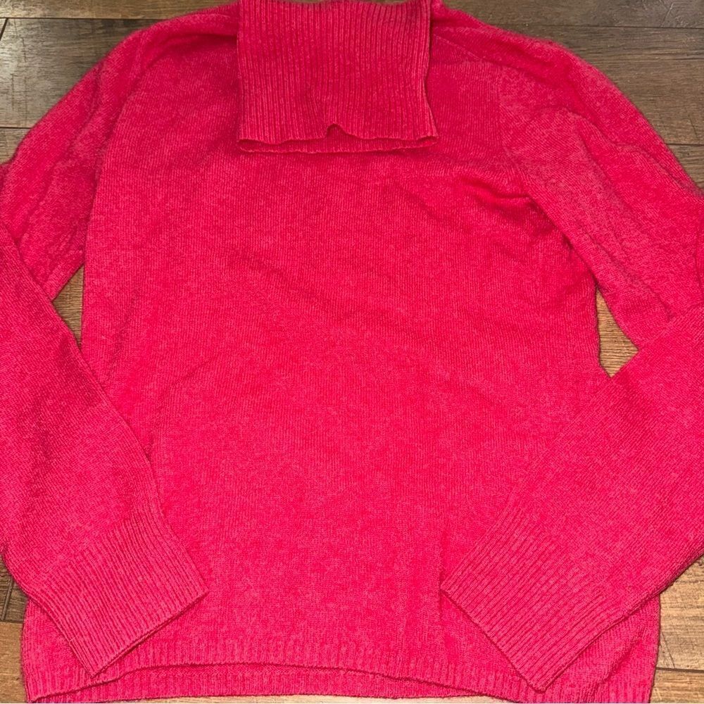 j crew Red Cashmere Sweater